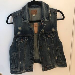 American Eagle Denim Vest